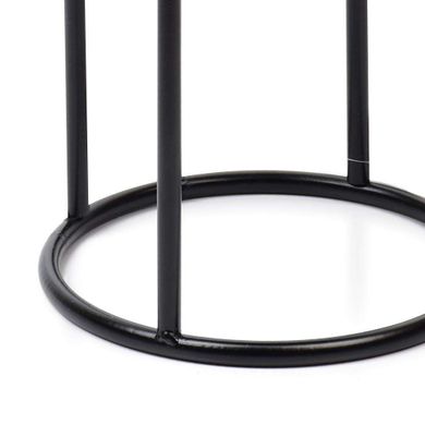 Mondex, kwietnik metalowy, czarny, 40 cm