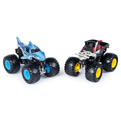 Monster Jam, Megalodon, Pirate's, Monster truck, skala 1:64, 2 szt.