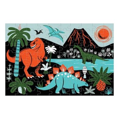 Mudpuppy, Dinozaury, puzzle świecące w ciemności, 100 elementów