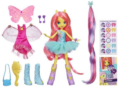 My Little Pony, Equestria Girls, Fluttershy, lalka z akcesoriami