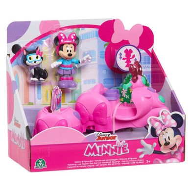 Myszka Minnie, zestaw figurek ze skuterem, pojazd
