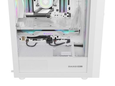 Natec, Genesis Diaxid 605 ARGB Midi Tower, obudowa komputerowa, USB-C, biała