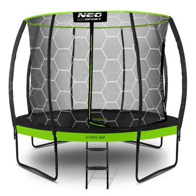 Neo-Sport, trampolina ogrodowa profilowana, z siatką wewnętrzną, 312 cm