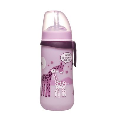 Nip, kubek ze słomką, dla dziewczynki, 330 ml, 12m+