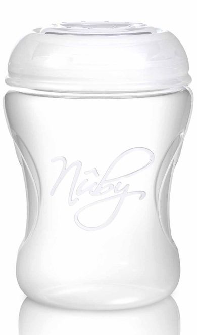 Nuby, Natural Touch, butelka z wolnym przepływem, 3m+, 240 ml