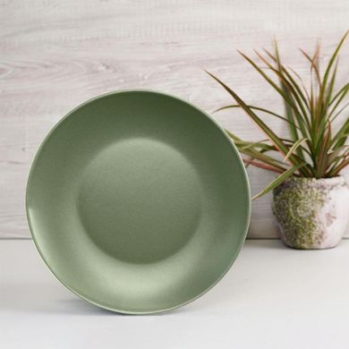 Orion, ceramiczny talerz deserowy, płytki, zielony Alfa, 21.5 cm