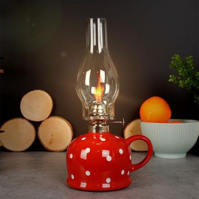Orion, Lampa naftowa ceramiczna 28,5 cm 530 ml