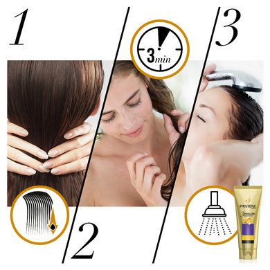 Pantene, Większa objętość 3 Minute Miracle, odżywka do włosów cienkich, 200 ml