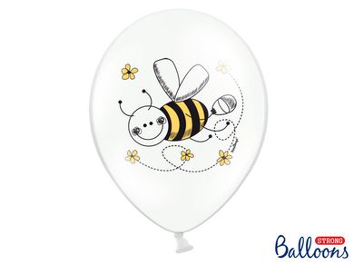 PartyDeco, Pszczółka, balony lateksowe, pastel mix, 30 cm, 6 szt.