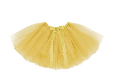 PartyDeco, spódniczka baletowa tutu, żółty, 60-30 cm