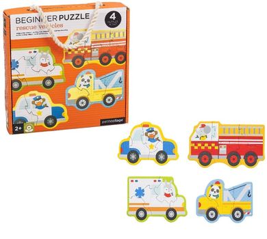 Petit Collage, Pojazdy, pierwsze puzzle