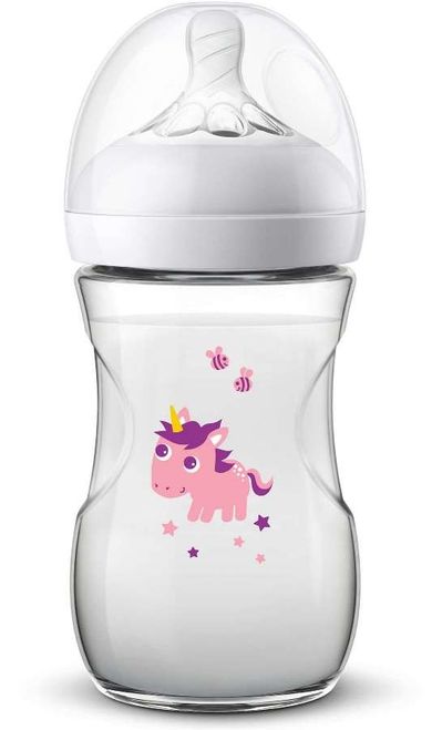 Philips Avent, Natural, Jednorożec, butelka, 260 ml