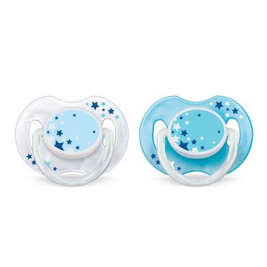 Philips Avent, nocny smoczek uspokajający, ze świecącym uchwytem, 0-6m, 2 szt.