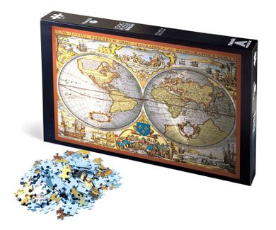 Piatnik, Mapa świata, puzzle, 1000 elementów