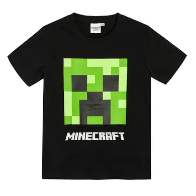 Piżama chłopięca, czarno-zielona, Minecraft