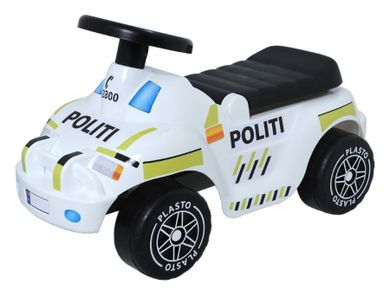 Plasto, jeździk z cichymi kołami, policja