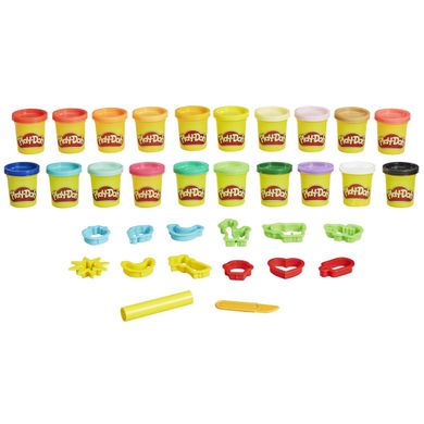 Play-Doh, Wiaderko pełne zabawy, zestaw kreatywny, 20 tub