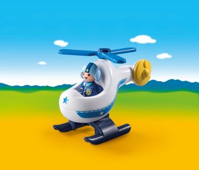 Playmobil, 1.2.3, Helikopter policyjny, 9383