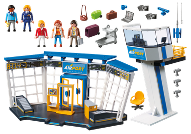 Playmobil, City Action, Lotnisko z wieżą kontrolną, 5338