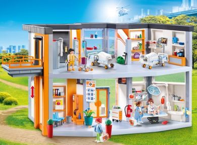 Playmobil, City Life, duży szpital z wyposażeniem, 70190