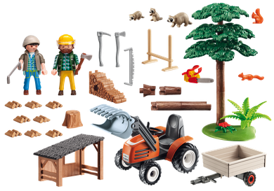 Playmobil, Country, Drwal z traktorem, 6814