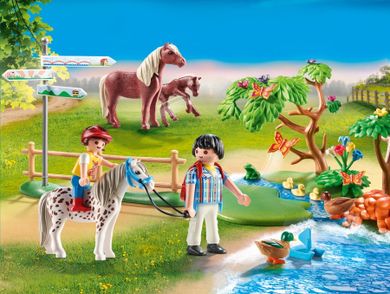Playmobil, Country, Wycieczka z kucykiem, 70512