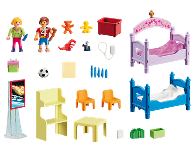 Playmobil, Dollhouse, Kolorowy pokój dziecięcy, 5306