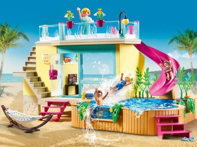 Playmobil, Family Fun, Bungalow z basenem, 70435