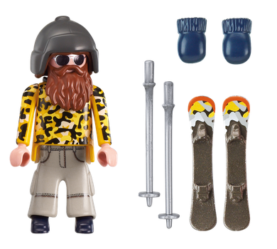 Playmobil, Family Fun, Narciarz na nartach snowblade, 9284