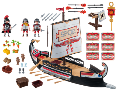 Playmobil, History, Rzymska galera, 5390