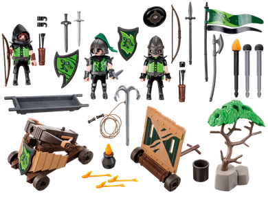 Playmobil, Knights, Oddział bojowy rycerzy herbu Wilka, 6041
