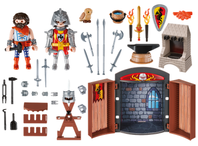 Playmobil, Knights, Play Box Kuźnia rycerska, 5637