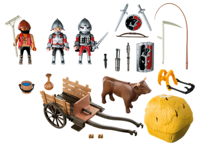 Playmobil, Knights, Zamaskowany powóz rycerzy herbu Sokoła, 6005