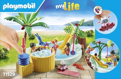 Playmobil, My Life, Basen dla dzieci z jacuzzi, 71529