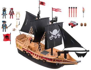 Playmobil, Pirates, Piracki statek bojowy, 6678