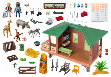 Playmobil, Wild Life, Domek rangera z hodowlą zwierząt, 6936