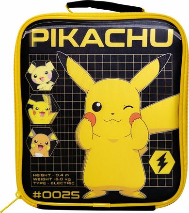 Pokemon, Pikachu, torba śniadaniowa, termiczna