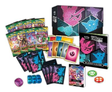 Pokemon TCG: Evolving Skies ETB Elite Trainer Box - Vaporeon & Espeon & Sylveon & Glaceon, gra karciana