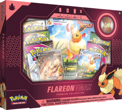 Pokemon TCG: Vmax Box Eevee Evolution, Flareon, gra karciana