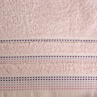 Pola, ręcznik z trzykolorową bordiurą w formie fastrygi, 50-90 cm