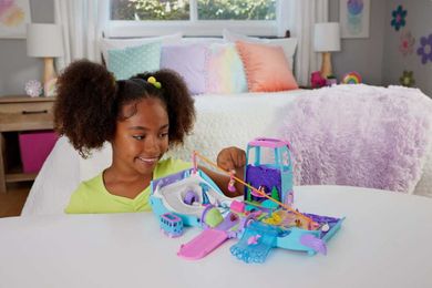 Polly Pocket, Podróżny Van Mega, zestaw do zabawy z laleczkami i akcesoriami