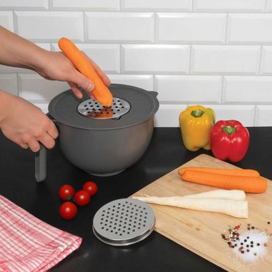 Practic, miska kuchenna z 2 tarkami do warzyw, sera
