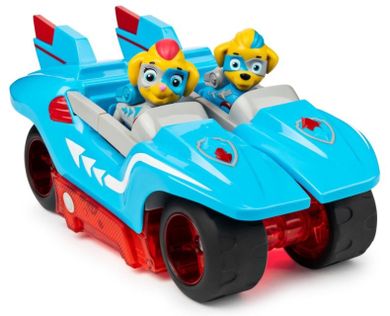 Psi Patrol, Mighty Twins, 2 figurki + transformujący pojazd 2w1