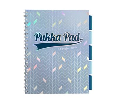 Pukka Pad, kołozeszyt w kratkę, A4, 100 kartek, jasny niebieski, 1 szt.