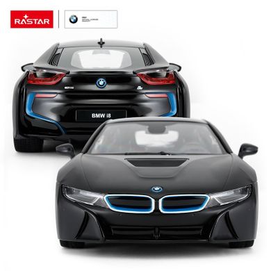 Rastar, BMW i8, czarny, samochód zdalnie sterowany, 1:14