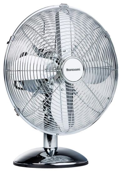 Ravanson, wentylator biurkowy, wt-7033n, inox