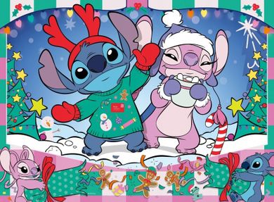 Ravensburger, Lilo i Stitch, Święta, puzzle, 100 elementów