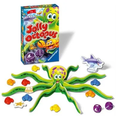 Ravensburger, mini Jolly octopus, gra zręcznościowa