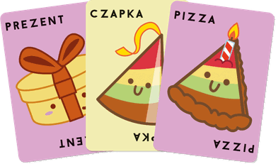 Rebel, Buła, Pizza, Czapka, Prezent, Tort, gra towarzyska