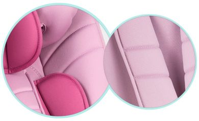 Ricokids, Luco, fotelik samochodowy, 0-36 kg, różowy
